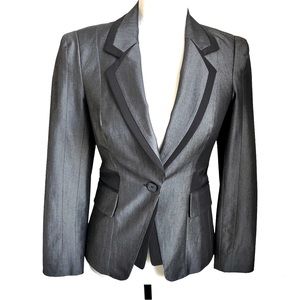 Bebe Women’s Blazer Jacket l Grey Solid Jacket & Outerwear Size S